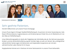 Tablet Screenshot of drbecker-erlangen.de